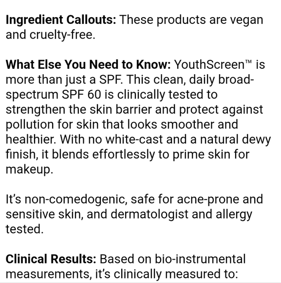 NIB YTTP YOUTHSCREEN DAILY HYDRATION SUNSCREEN - Picture 4 of 15